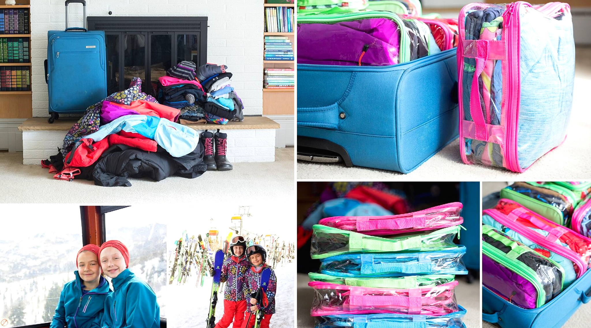 Packing a top ski bag