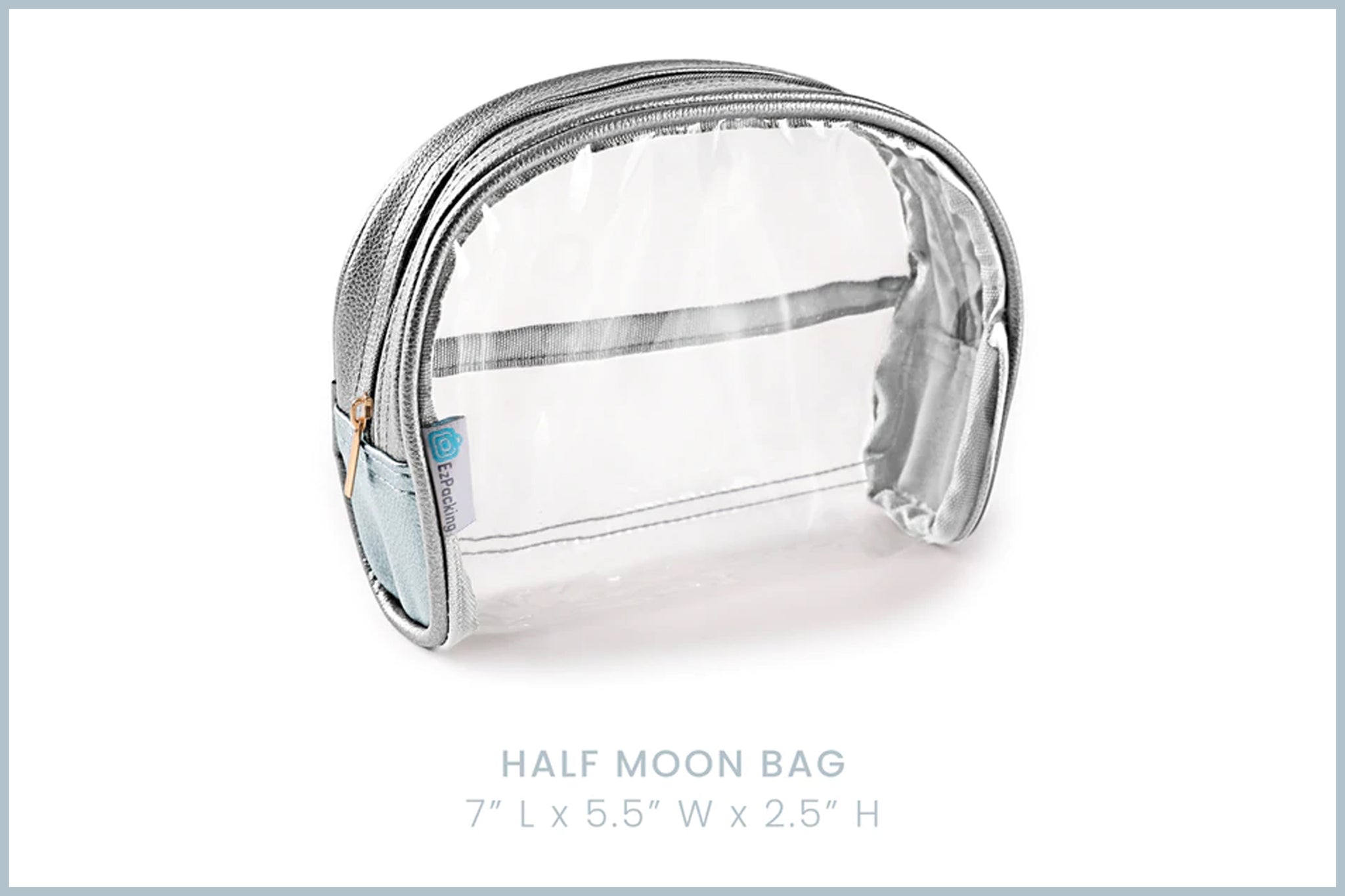 hekyip half moon cosmetic bag travel makeup pouch Beauty for Purse Handy for Women Ladies (PINK) : Beauty & Personal Care gray and black. Hekyip Half Moon Cosmetic Bag