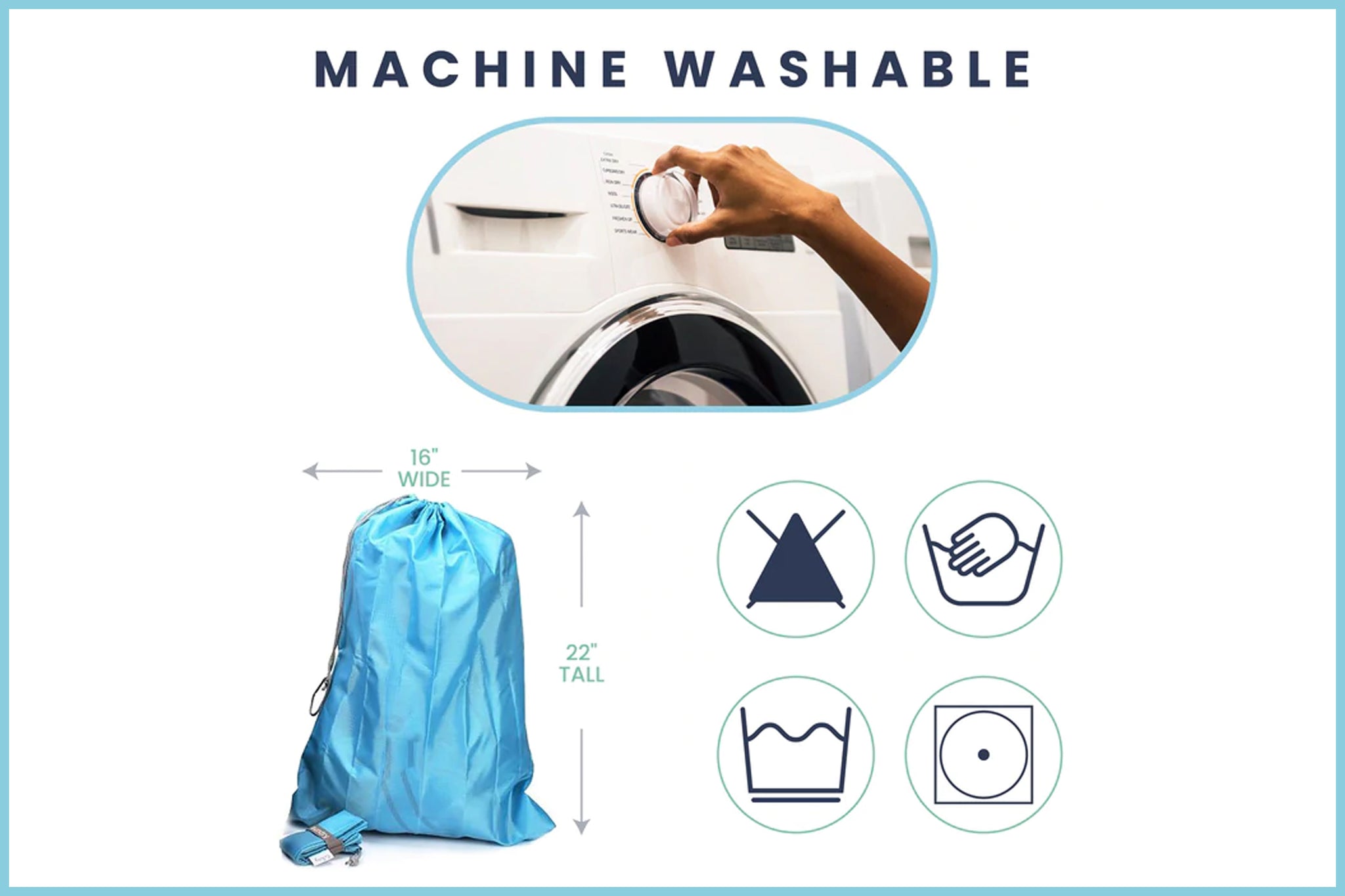 Travel Laundry Bag for Dirty Clothes - Small, Packable and