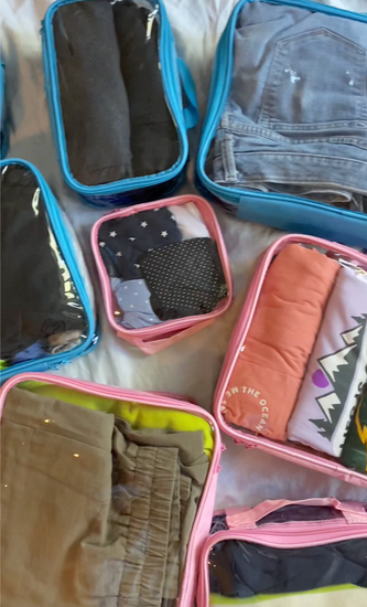well made packing cubes for suitcase organization