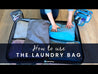 foldable and washable travel laundry bag 